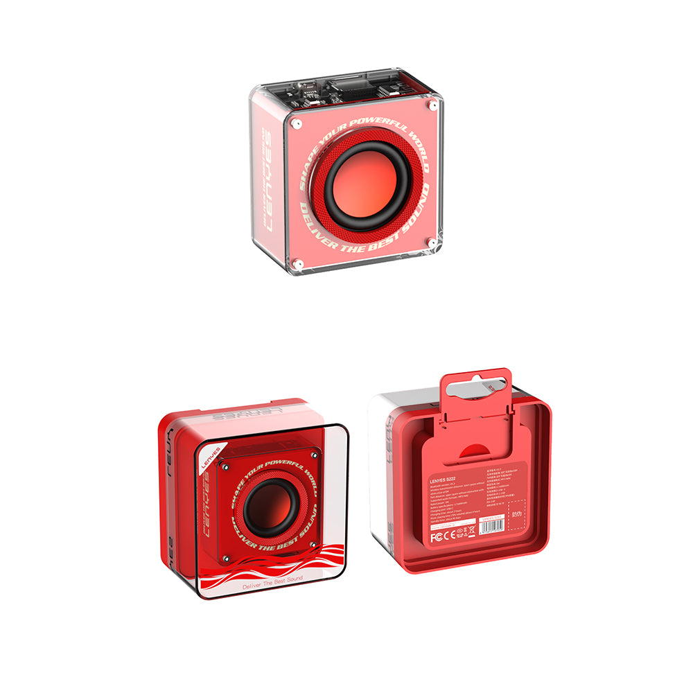 Lenyes S222 Mini TWS Kablosuz Bluetooth Hoparlör v5.3 5W Lenyes S222 Mini TWS Kablosuz Bluetooth Hoparlör v5.3 5W